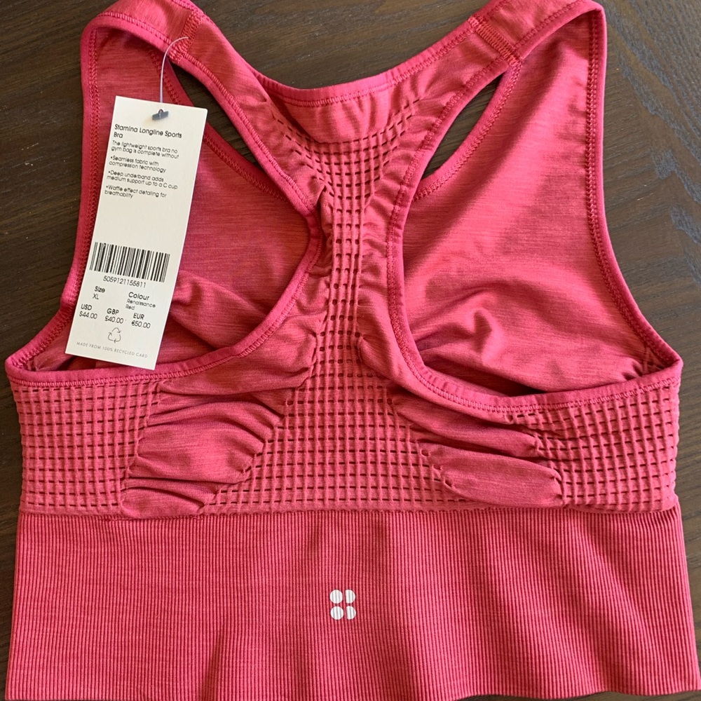 Sweaty Betty Stamina Longline Sports Bra (XL)
